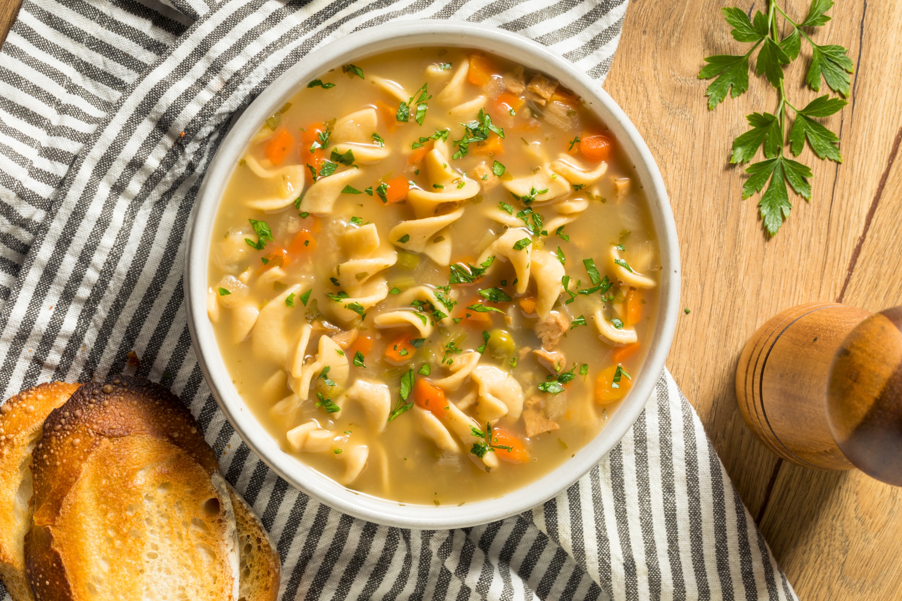 Lemon Chicken Noodle Soup